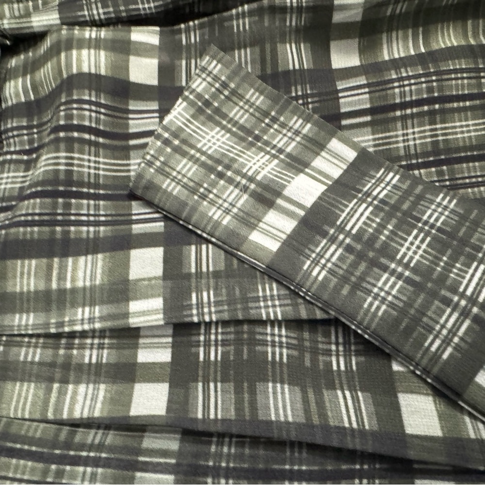 Gal Meets Glam Green Plaid Long Sleeve Shirt Dress Size 6 NWT Blogger Favorite - Picture 14 of 16